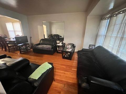 living room featuring hardwood / wood-style floors