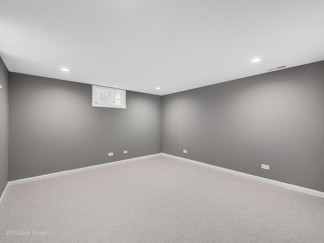 empty room with carpet floors