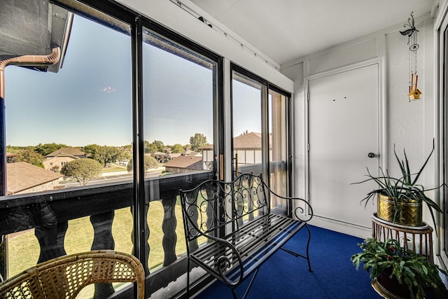 view of sunroom / solarium