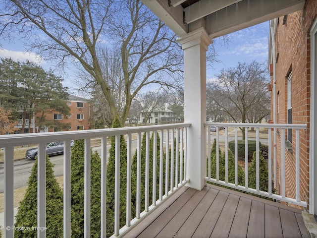 view of balcony