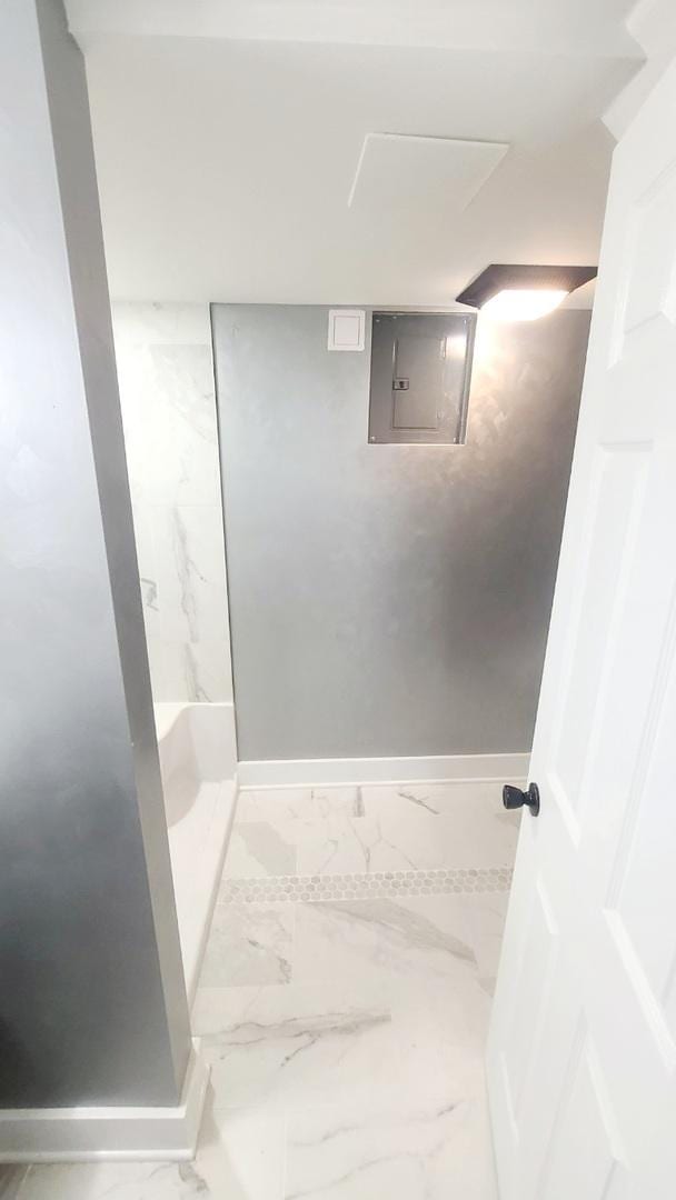 bathroom with electric panel