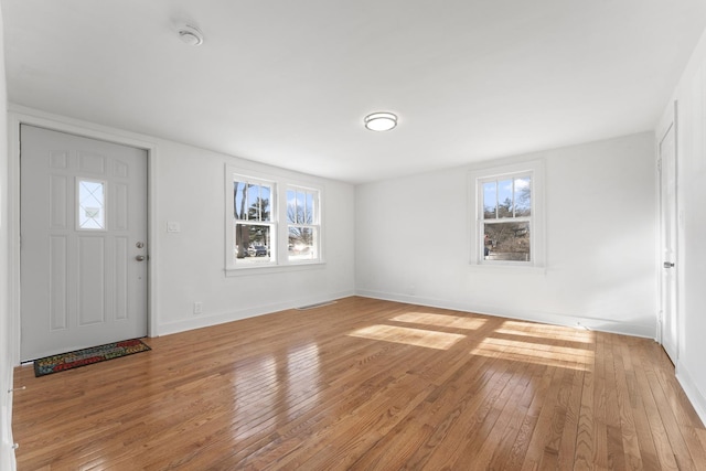 entryway featuring light wood-type flooring