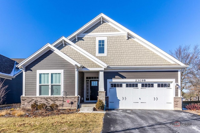 craftsman-style house with a garage