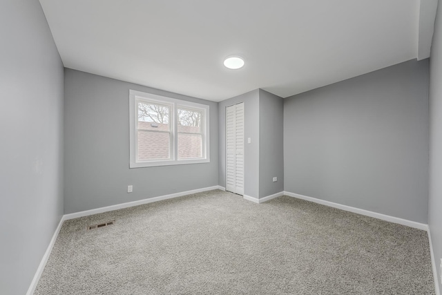 view of carpeted empty room