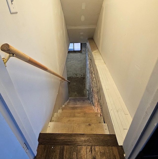 view of stairway