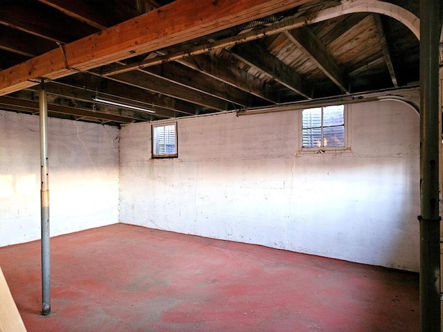 view of basement