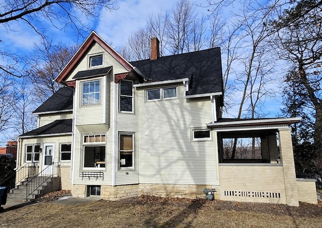 view of rear view of property