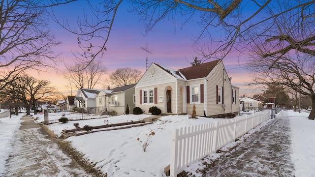 view of bungalow-style house