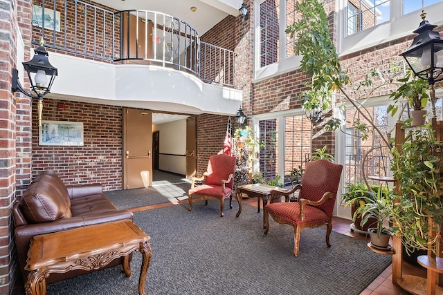 view of patio / terrace featuring a balcony