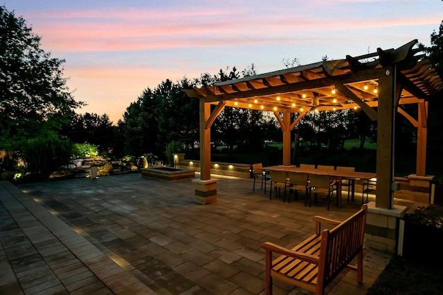 8726 E Goodfarm Rd, Gardner, IL 60424 - view of property's community with a pergola and a patio