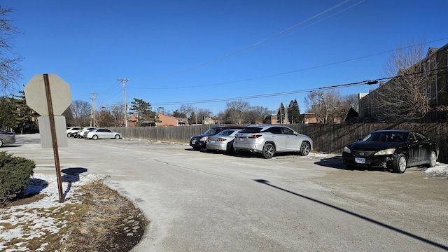 view of car parking