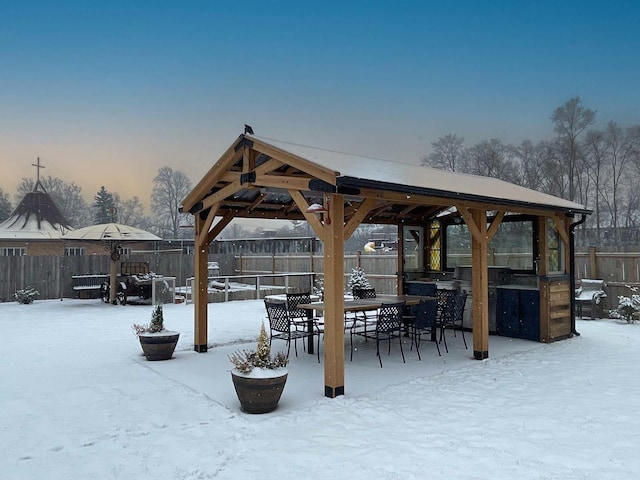 view of property's community featuring a gazebo