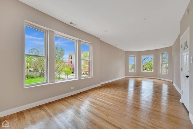 interior space featuring light wood-type flooring