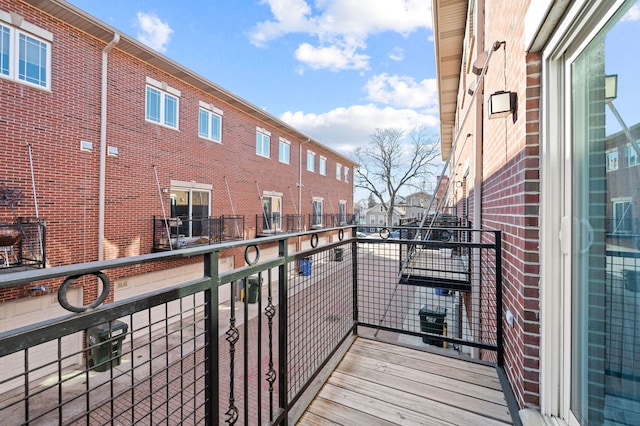 view of balcony