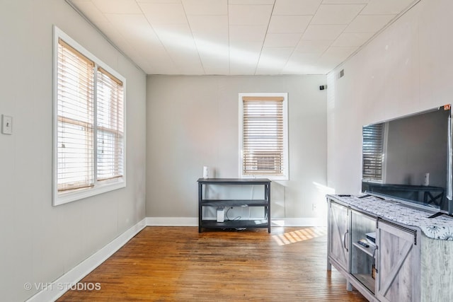 entryway featuring hardwood / wood-style floors