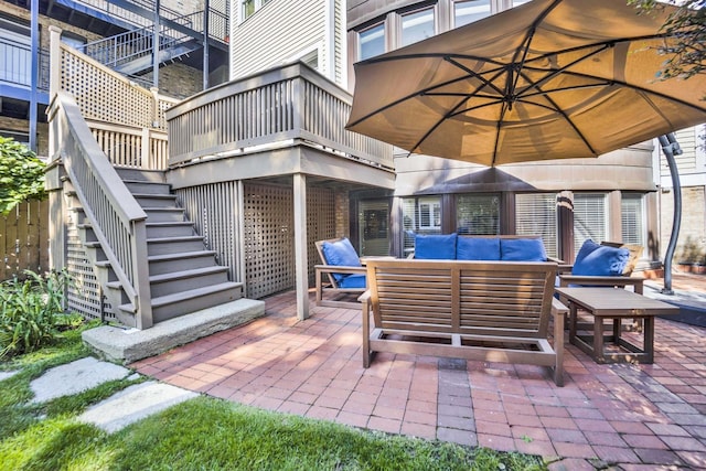 view of patio / terrace with outdoor lounge area