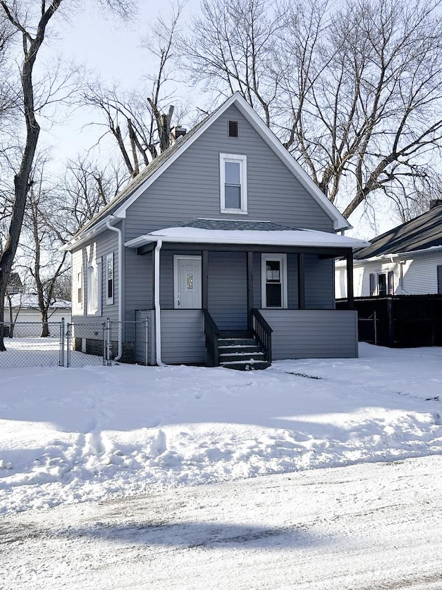 view of front of property