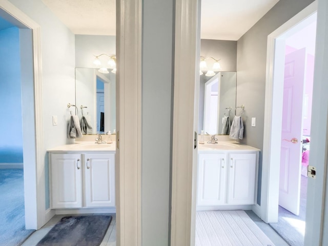 bathroom with vanity