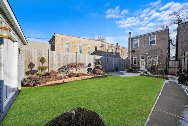 view of yard featuring a patio