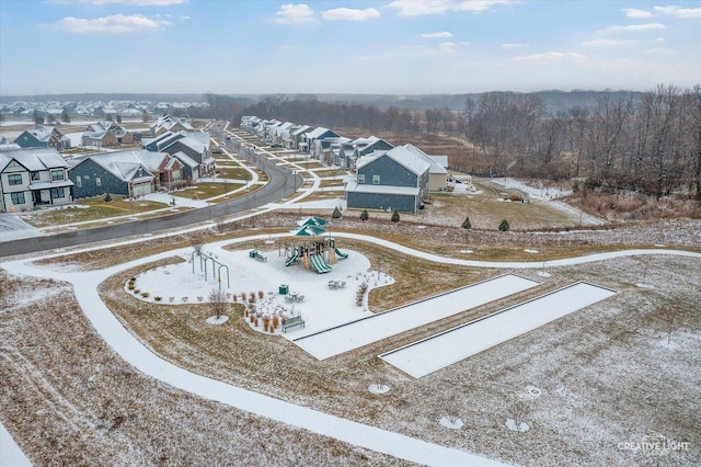 birds eye view of property