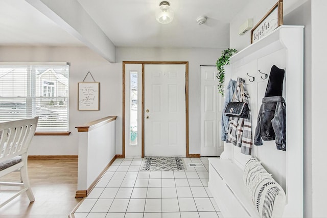 view of tiled entryway