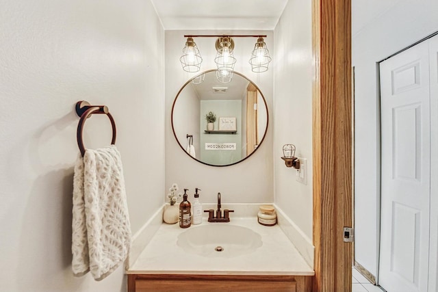 bathroom with vanity