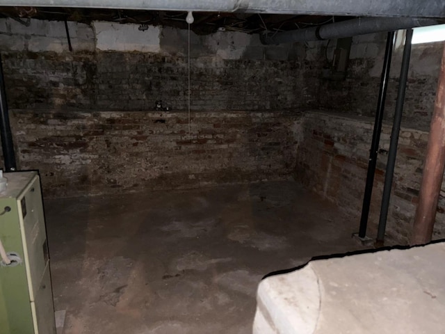 view of basement