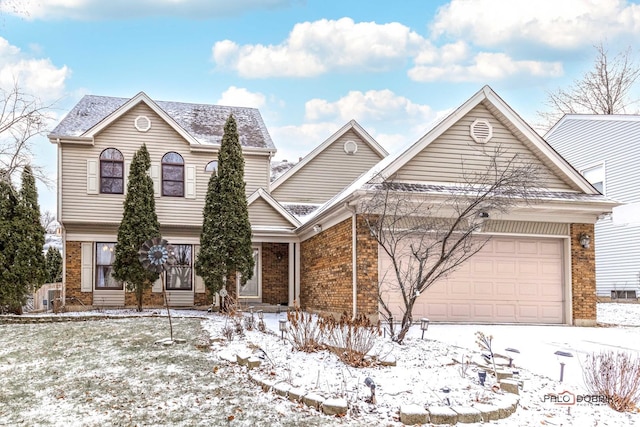 view of front of house featuring a garage