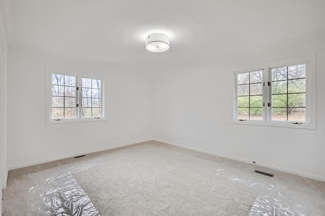 empty room featuring carpet floors