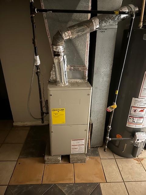 utilities featuring gas water heater