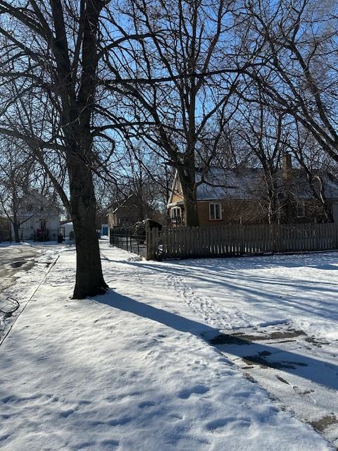 view of snowy yard