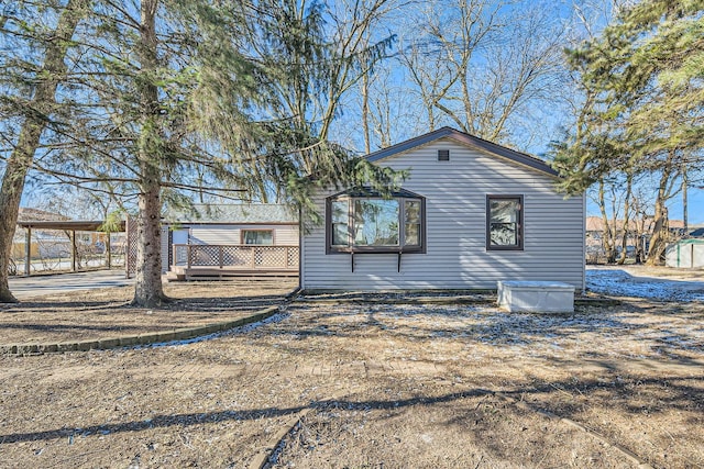 view of rear view of property