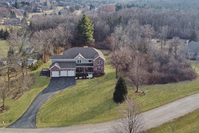 birds eye view of property