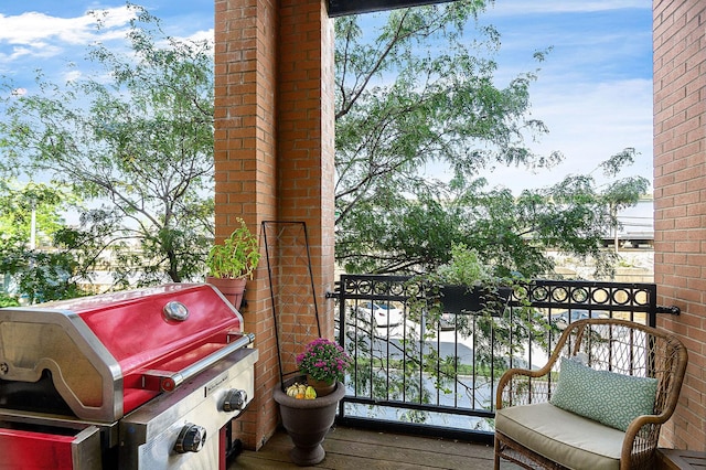 balcony with grilling area