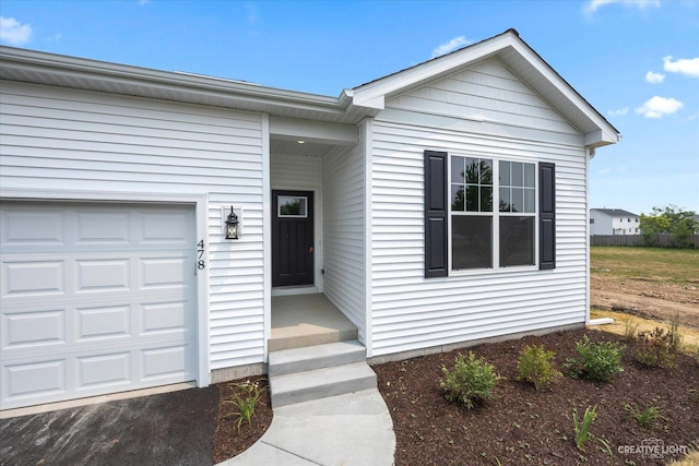 view of front of house featuring a garage