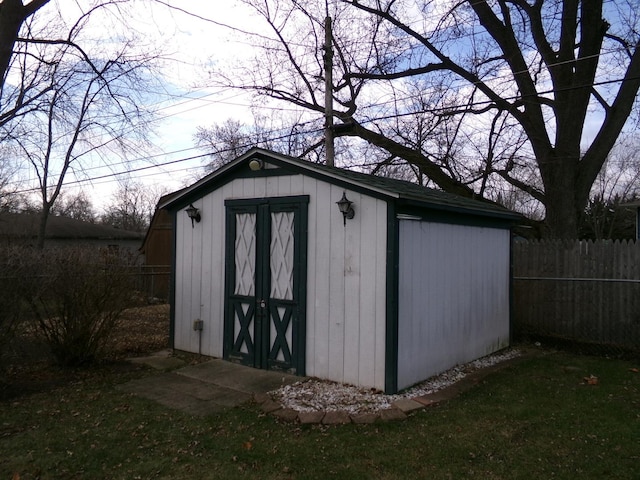 view of outbuilding