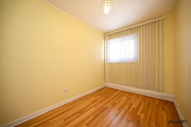 empty room with wood-type flooring