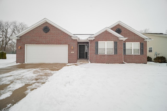 ranch-style house with a garage