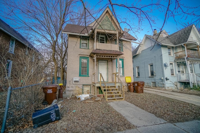 view of victorian home