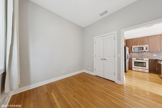 interior space featuring light hardwood / wood-style flooring