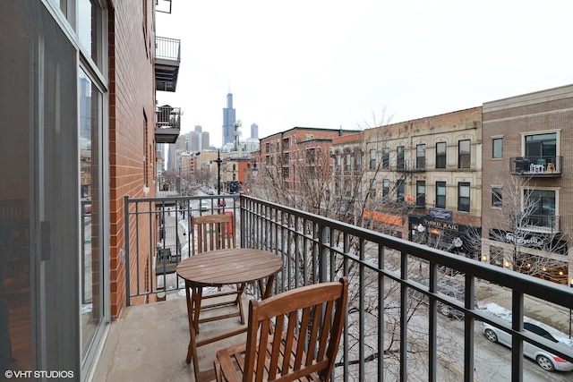 view of balcony