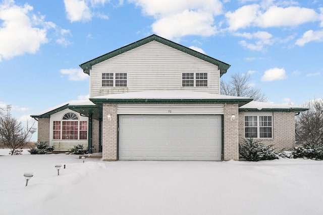 front facade featuring a garage