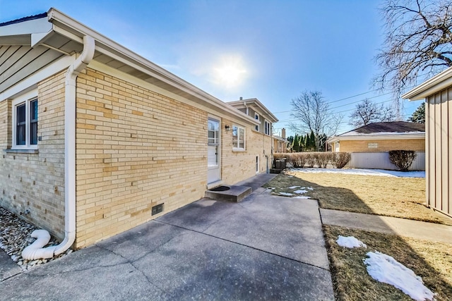 view of home's exterior featuring a patio