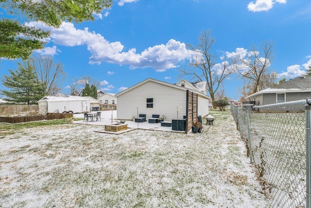 rear view of property with a patio