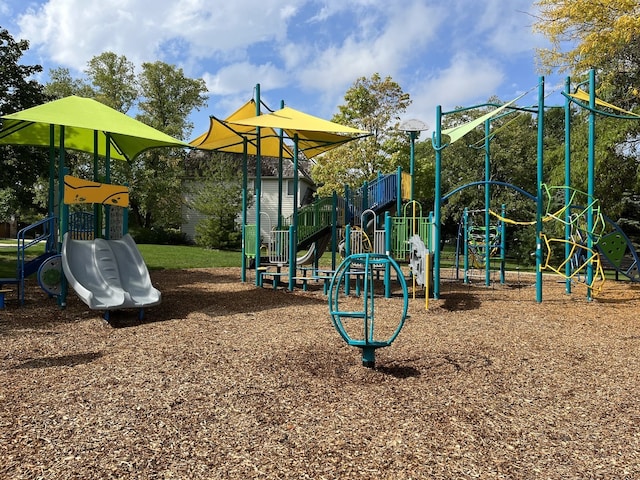 view of jungle gym