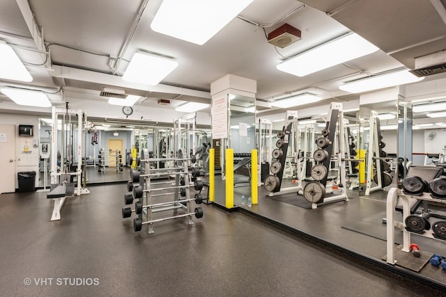 view of exercise room