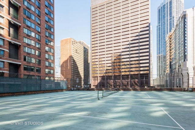 view of tennis court