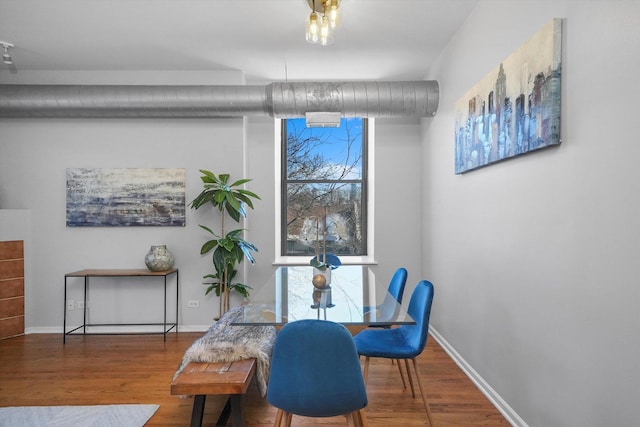 dining room featuring dark hardwood / wood-style floors