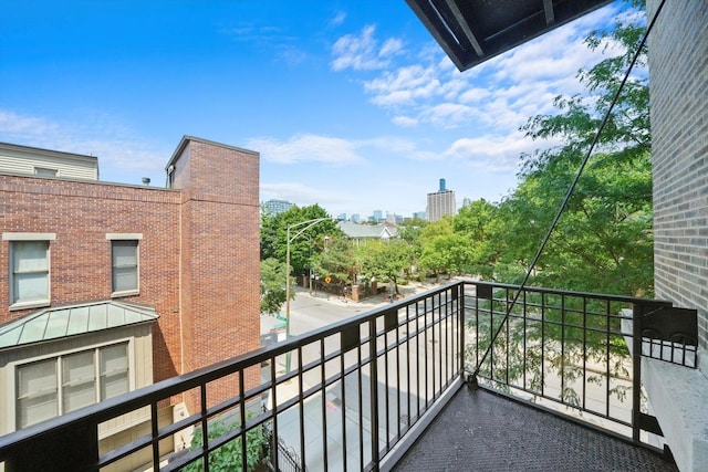 view of balcony