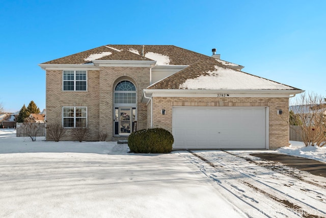 front facade featuring a garage